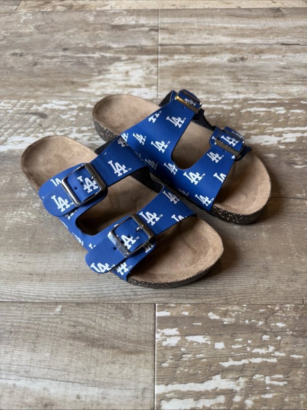 MLB Los Angeles Dodgers Blue Buckle Sandals Women’s 7-8M